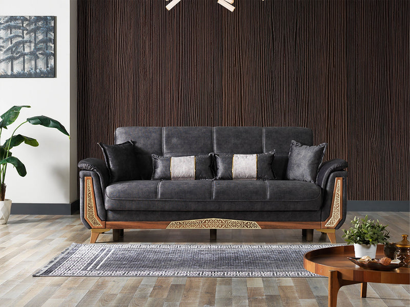 Efes 3-pieces (Sofa & Loveseat & Chair) Livingroom in Blue - 200-ELIF-EFE-E166-321