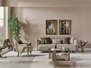 Efes Mum 4-pieces (2 Sofa & 2 Chair) Livingroom in Beige - 200-MUM-EFE-3311