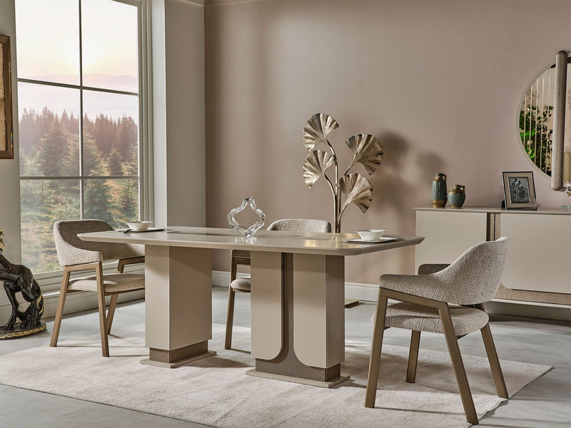Efes Mum Diningroom (Consol With Mirror & Dining Table & 6 Dining Chair) - 200-MUM-EFE-DT-6-SET