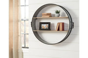 Eirny Antique Gray/Natural Wall Shelf - Gate FurnitureWall Decor