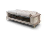 Elano  3-pieces (Sofa & Loveseat & Chair) Livingroom Set in Cream - 200-ST-ELA-TURKO276-321