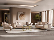 Elano  3-pieces (Sofa & Loveseat & Chair) Livingroom Set in Cream - 200-ST-ELA-TURKO276-321