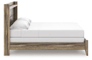 Elbrim Brown King Panel Bed, Dresser, Mirror and Nightstand - PCB2005B26