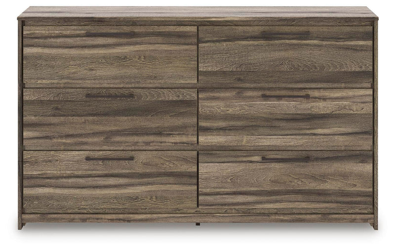 Elbrim Brown King Panel Storage Bed, Dresser and Nightstand - PCB2005B24