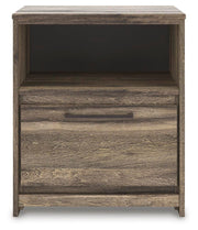 Elbrim Brown King Panel Storage Bed, Dresser and Nightstand - PCB2005B24