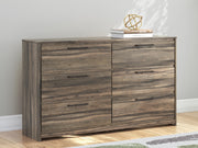 Elbrim Brown King Panel Storage Bed, Dresser and Nightstand - PCB2005B24