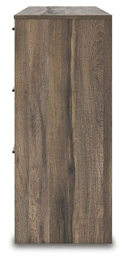 Elbrim Brown King Panel Storage Bed, Dresser and Nightstand - PCB2005B24