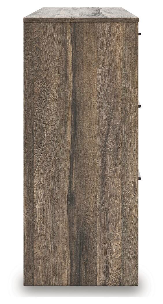 Elbrim Brown King Panel Storage Bed, Dresser and Nightstand - PCB2005B24