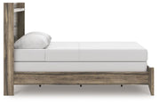 Elbrim Brown Queen Panel Bed, Dresser, Mirror and Nightstand - PCB2005B25