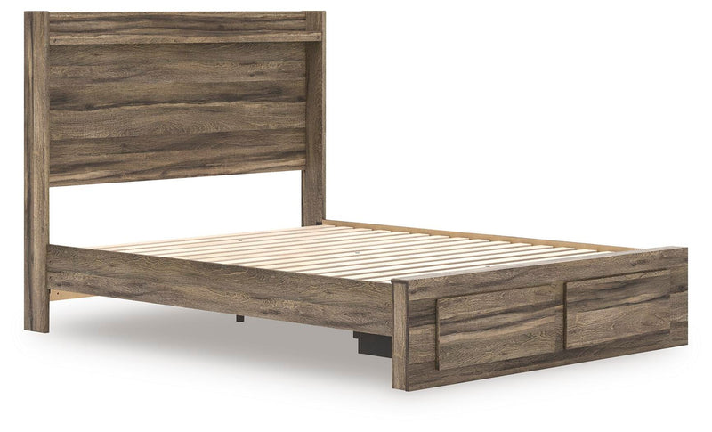 Elbrim Brown Queen Panel Storage Bed - PCB2005B4