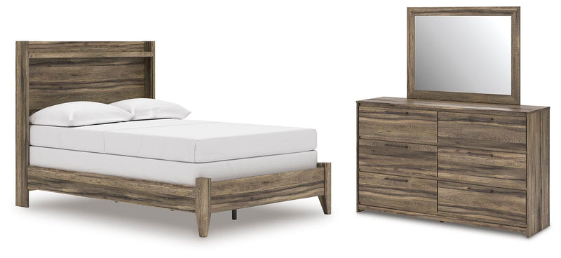 Elbrim Full Panel Bed, Dresser and Mirror - PCB2005B9