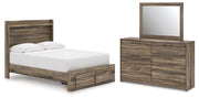Elbrim Full Panel Storage Bed, Dresser and Mirror - PCB2005B11