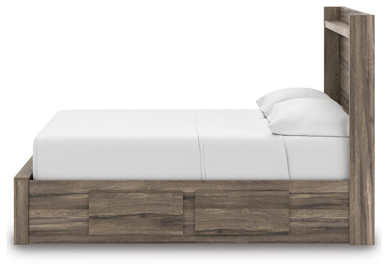 Elbrim Full Panel Storage Bed, Dresser and Mirror - PCB2005B18