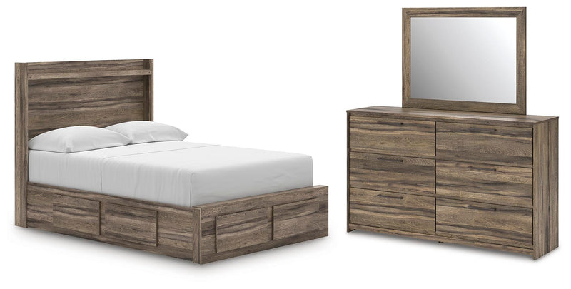 Elbrim Full Panel Storage Bed, Dresser and Mirror - PCB2005B18