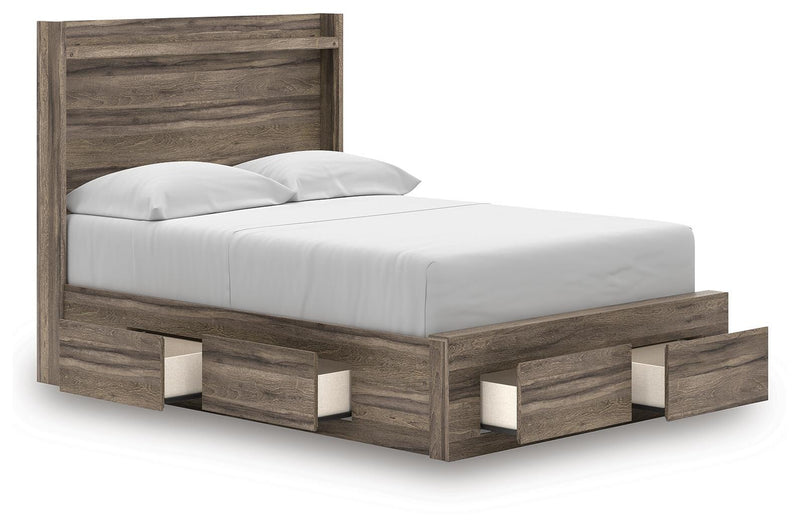 Elbrim Full Panel Storage Bed, Dresser and Mirror - PCB2005B21