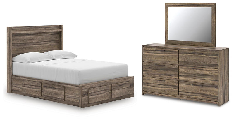 Elbrim Full Panel Storage Bed, Dresser and Mirror - PCB2005B21