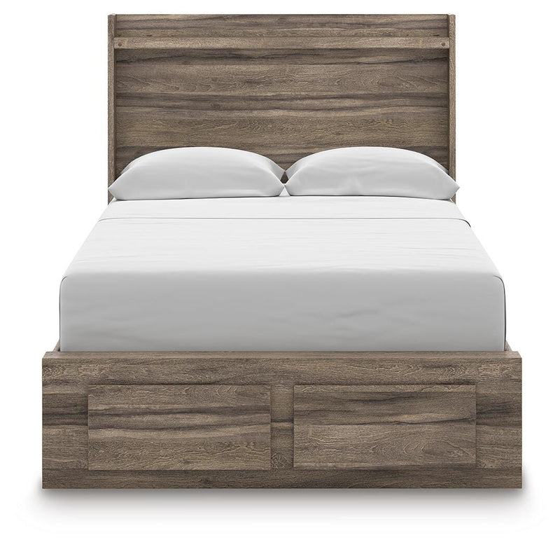 Elbrim Full Panel Storage Bed, Dresser and Mirror - PCB2005B21