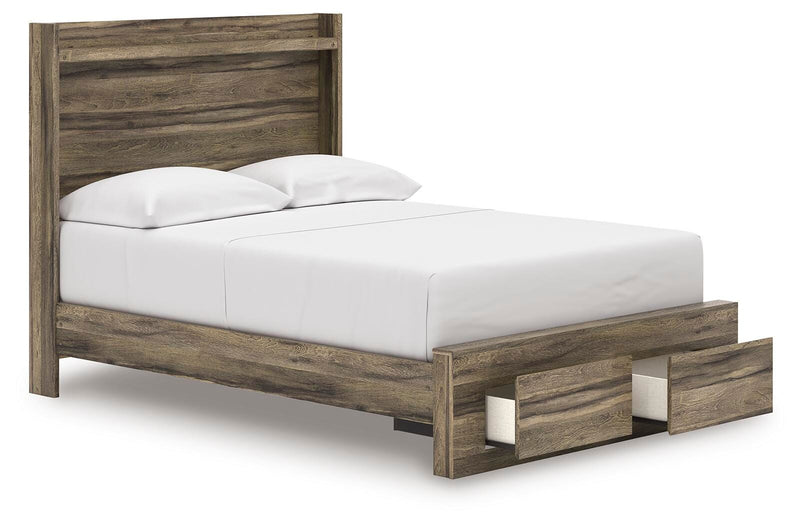 Elbrim Full Panel Storage Bed, Dresser, Mirror and 2 Nightstands - PCB2005B30