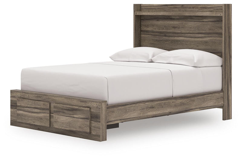 Elbrim Full Panel Storage Bed, Dresser, Mirror and 2 Nightstands - PCB2005B30