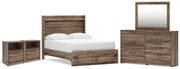 Elbrim Full Panel Storage Bed, Dresser, Mirror and 2 Nightstands - PCB2005B30