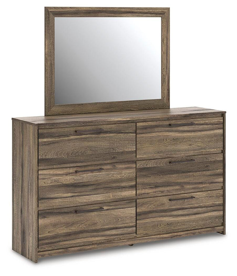 Elbrim Full Panel Storage Bed, Dresser, Mirror and 2 Nightstands - PCB2005B30