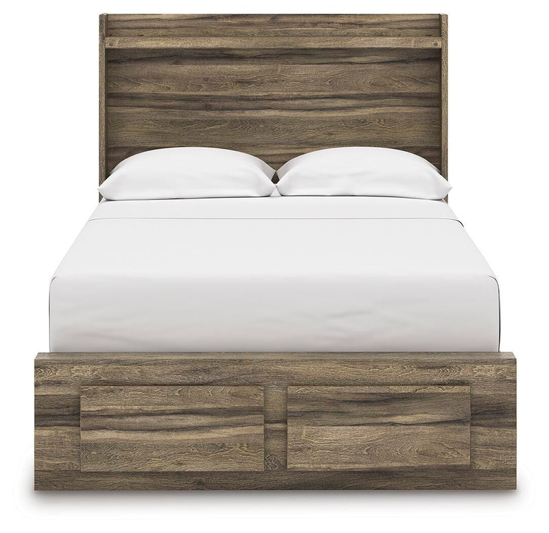 Elbrim Full Panel Storage Bed, Dresser, Mirror and 2 Nightstands - PCB2005B30