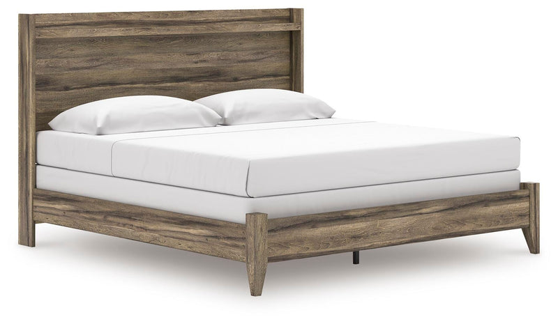 Elbrim King Panel Bed, Dresser, Mirror and 2 Nightstands - PCB2005B29