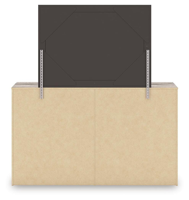 Elbrim King Panel Bed, Dresser, Mirror and 2 Nightstands - PCB2005B29