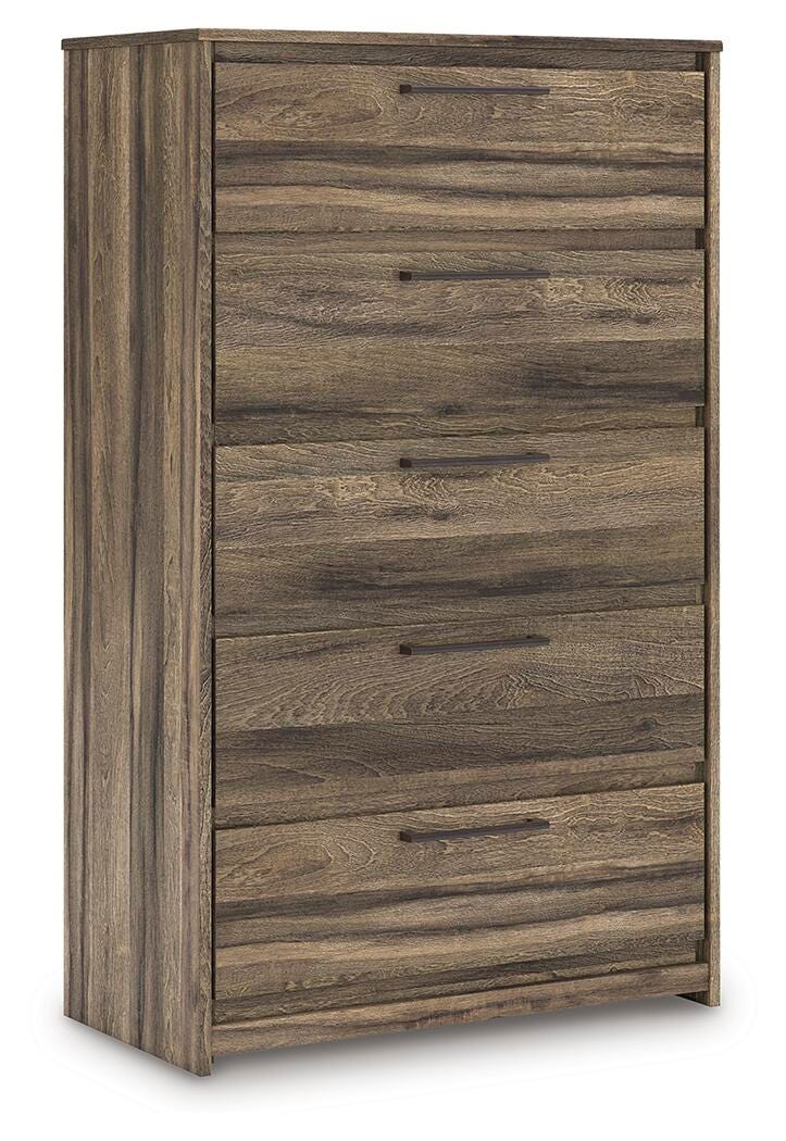 Elbrim King Panel Storage Bed, Chest and Nightstand - PCB2005B28