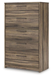 Elbrim King Panel Storage Bed, Chest and Nightstand - PCB2005B28