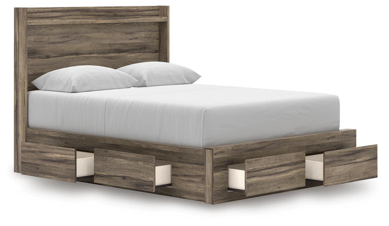 Elbrim Queen Panel Storage Bed, Dresser and Mirror - PCB2005B19