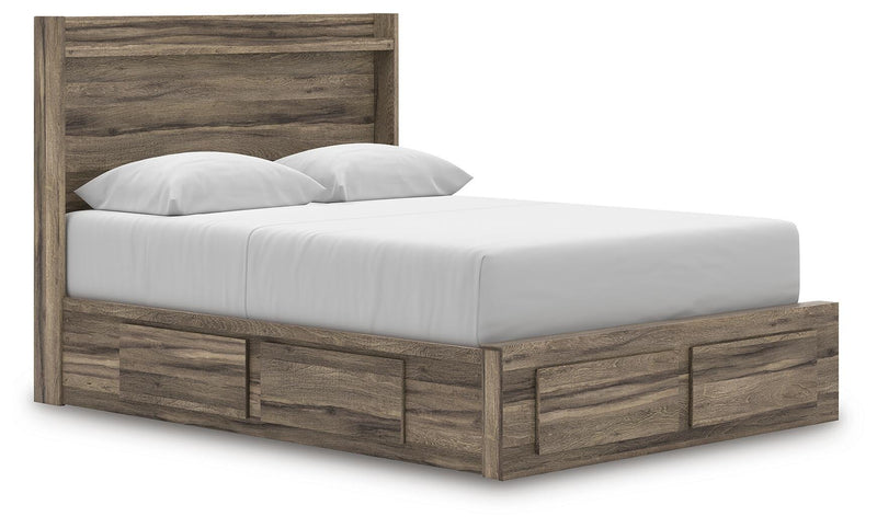 Elbrim Queen Panel Storage Bed, Dresser and Mirror - PCB2005B19