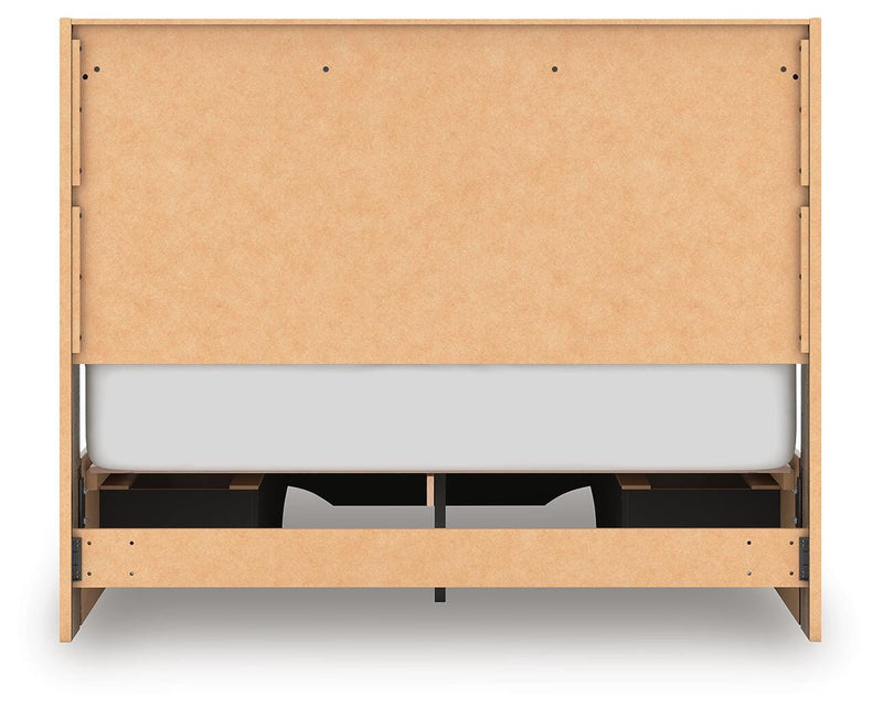 Elbrim Queen Panel Storage Bed, Dresser and Mirror - PCB2005B19