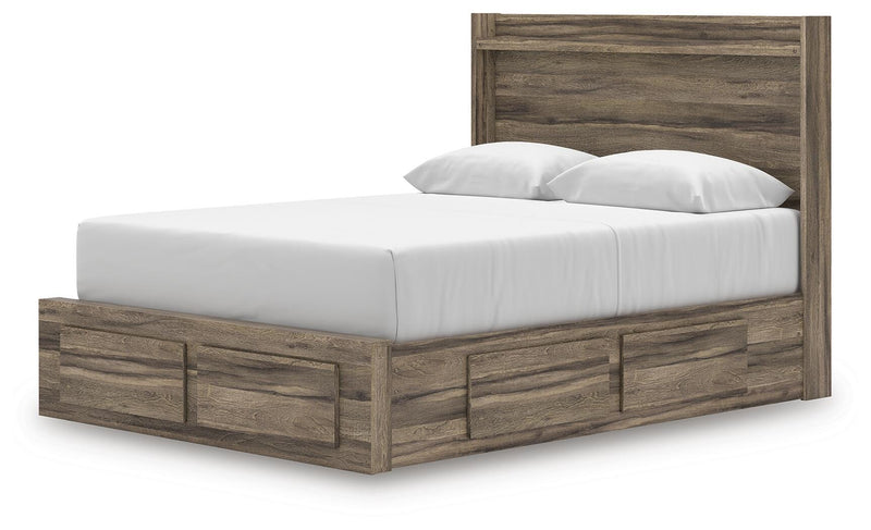 Elbrim Queen Panel Storage Bed, Dresser and Mirror - PCB2005B19