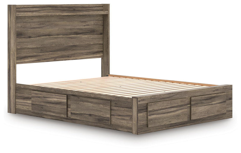 Elbrim Queen Panel Storage Bed, Dresser and Mirror - PCB2005B20
