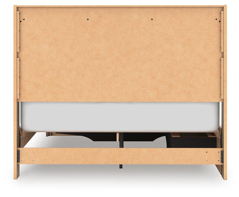 Elbrim Queen Panel Storage Bed, Dresser and Mirror - PCB2005B20