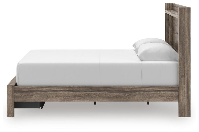 Elbrim Queen Panel Storage Bed, Dresser and Mirror - PCB2005B20