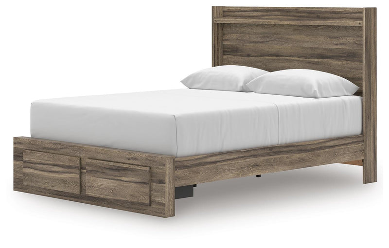 Elbrim Queen Panel Storage Bed, Dresser and Mirror - PCB2005B20