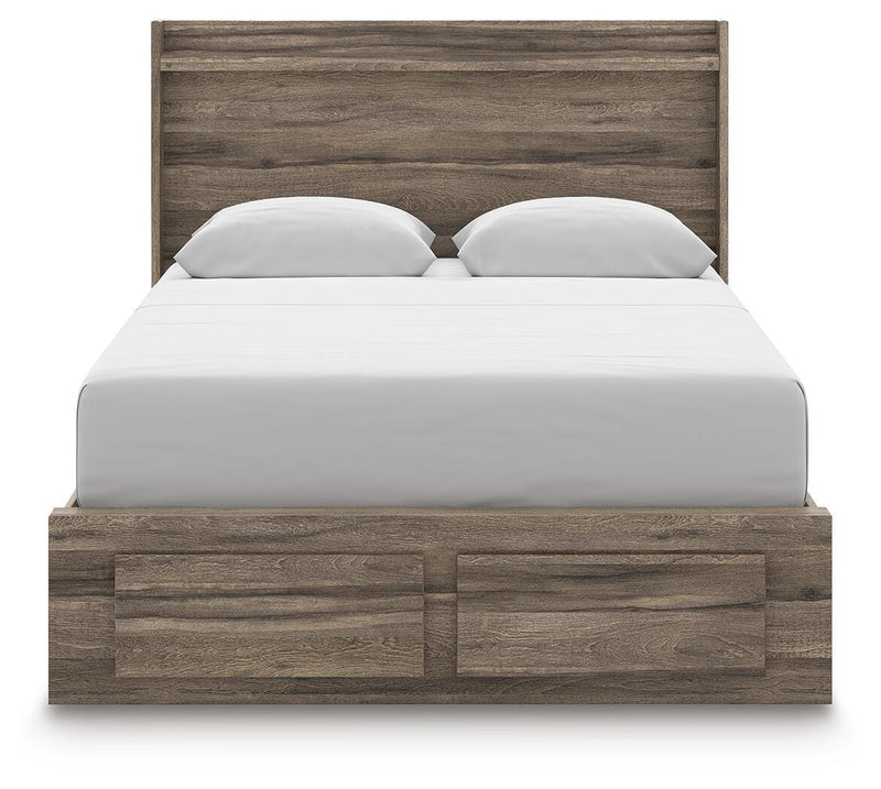 Elbrim Queen Panel Storage Bed, Dresser and Mirror - PCB2005B20