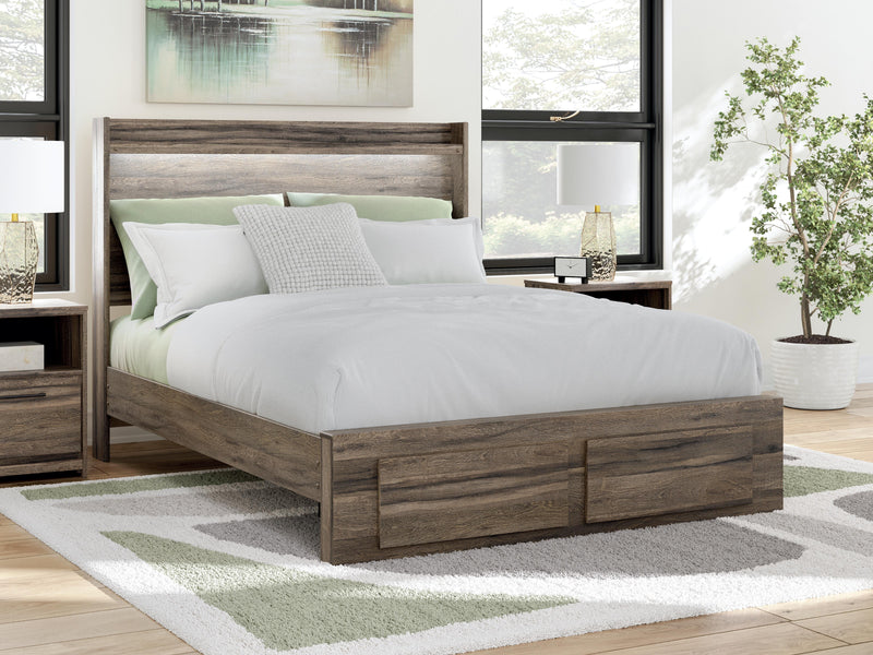 Elbrim Queen Panel Storage Bed, Dresser and Mirror - PCB2005B5