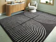 Eldonmore Black/Ivory 7'8" x 10' Area Rug - R407571