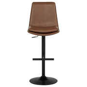 Eldridge Faux Leather Upholstered Adjustable Bar Stool Coffee - 182957