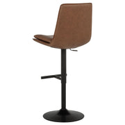 Eldridge Faux Leather Upholstered Adjustable Bar Stool Coffee - 182957