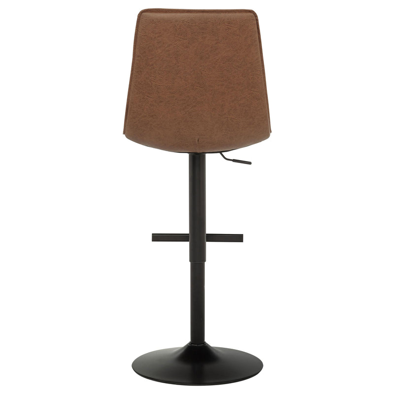 Eldridge Faux Leather Upholstered Adjustable Bar Stool Coffee - 182957