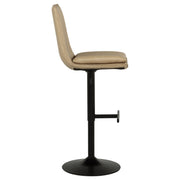 Eldridge Faux Leather Upholstered Adjustable Bar Stool Coffee Tan - 182957TAN
