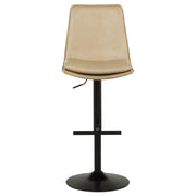Eldridge Faux Leather Upholstered Adjustable Bar Stool Coffee Tan - 182957TAN
