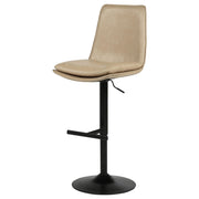 Eldridge Faux Leather Upholstered Adjustable Bar Stool Coffee Tan - 182957TAN