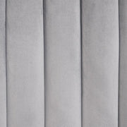 Eleanor - Gray Velvet Upholstered Bench with Wooden Legs - D326-BN