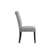 Eleanor - Gray Velvet Upholstered Chair with Wooden Legs 2PC/CTN - D326-C