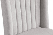 Eleanor Linen Textured Fabric Upholstered Dining Chair in Cream, Set of 2 - 932Cream-C